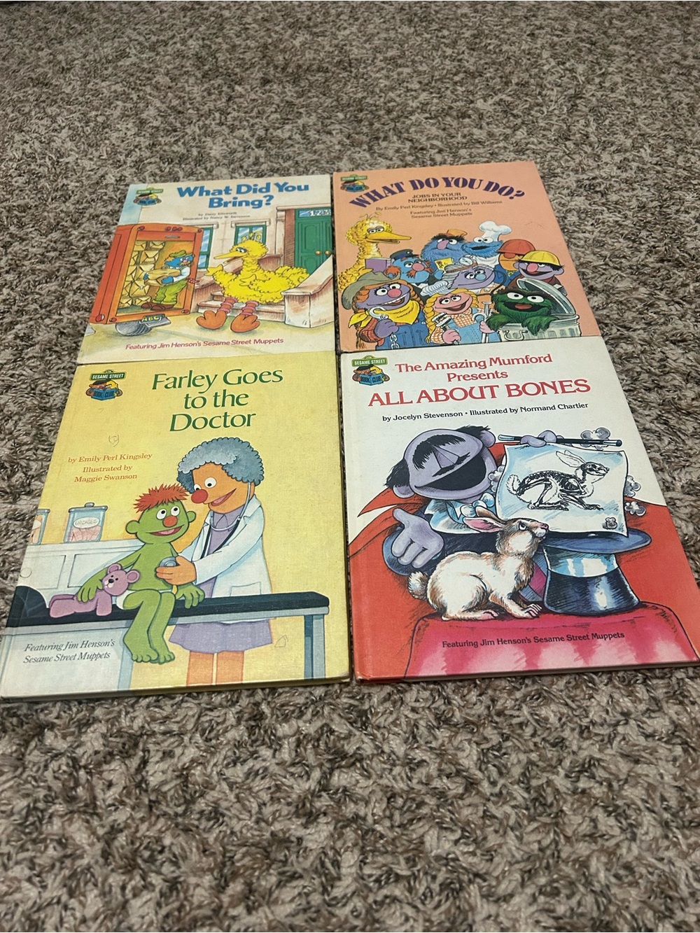 Vintage Sesame Street Book Club - 4 Books